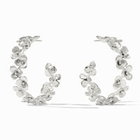 Julie Vos Sterling Bloom Hoop, Silver