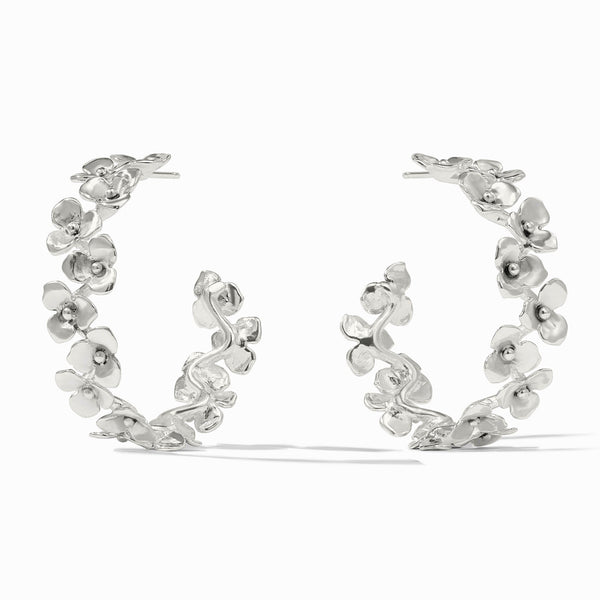 Sterling Bloom Hoop