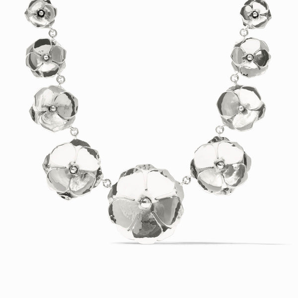Sterling Bloom Statement Necklace