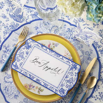 Die-Cut Blue Asiatic Pheasants Placemat