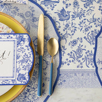 Die-Cut Blue Asiatic Pheasants Placemat