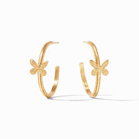 Julie Vos Butterfly Hoop, Gold