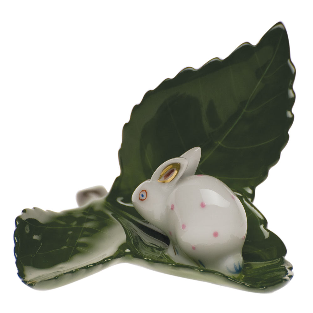 Rabbit On Leaf — Pink