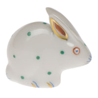 Polka Dot Rabbit — Green & White