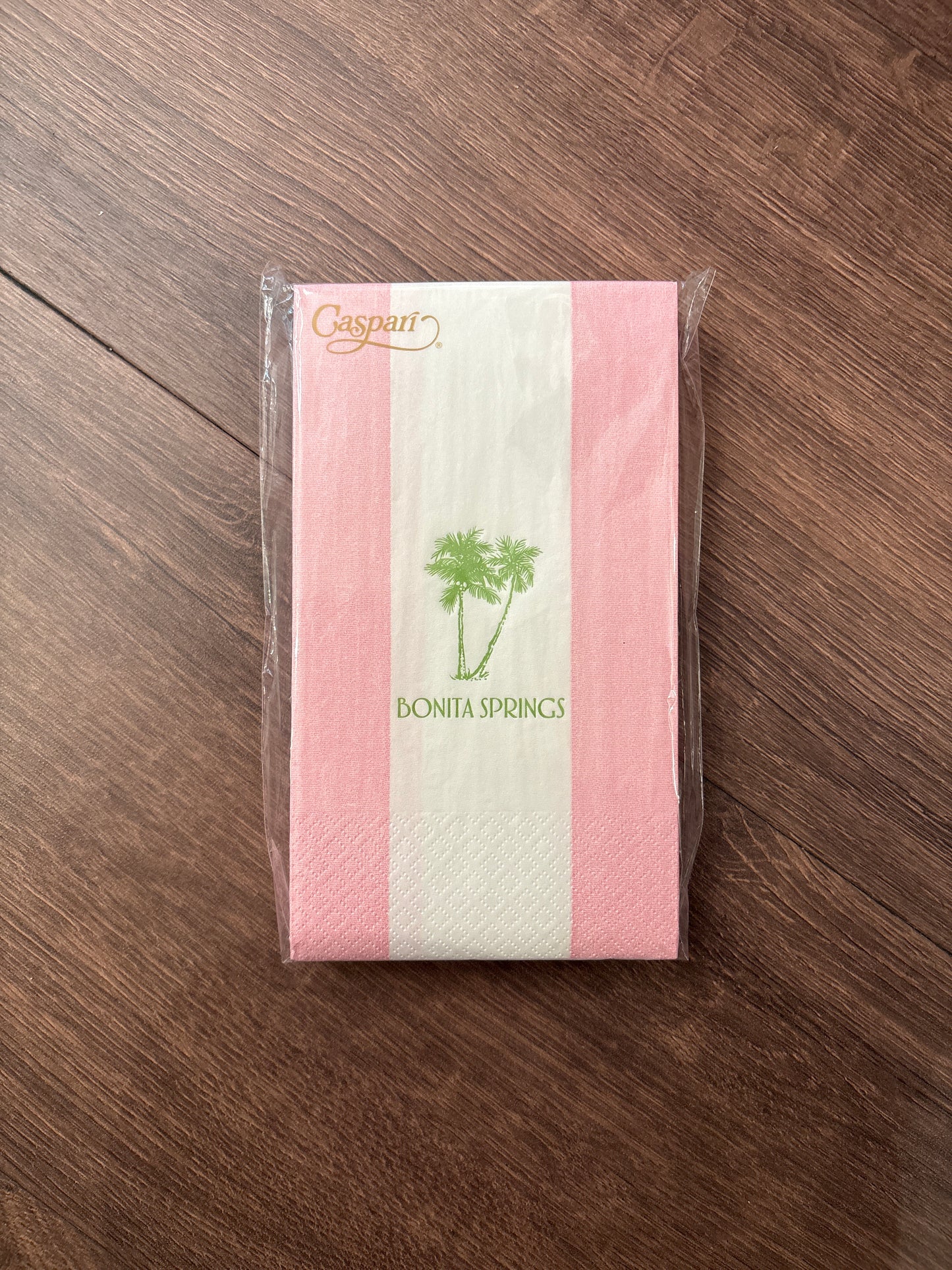 Bonita Springs Palm Light Pink Guest Towels