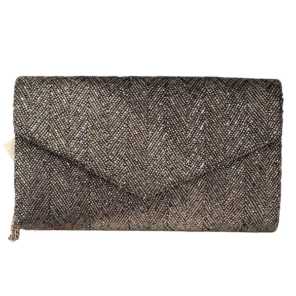 Pewter Crossbody Clutch