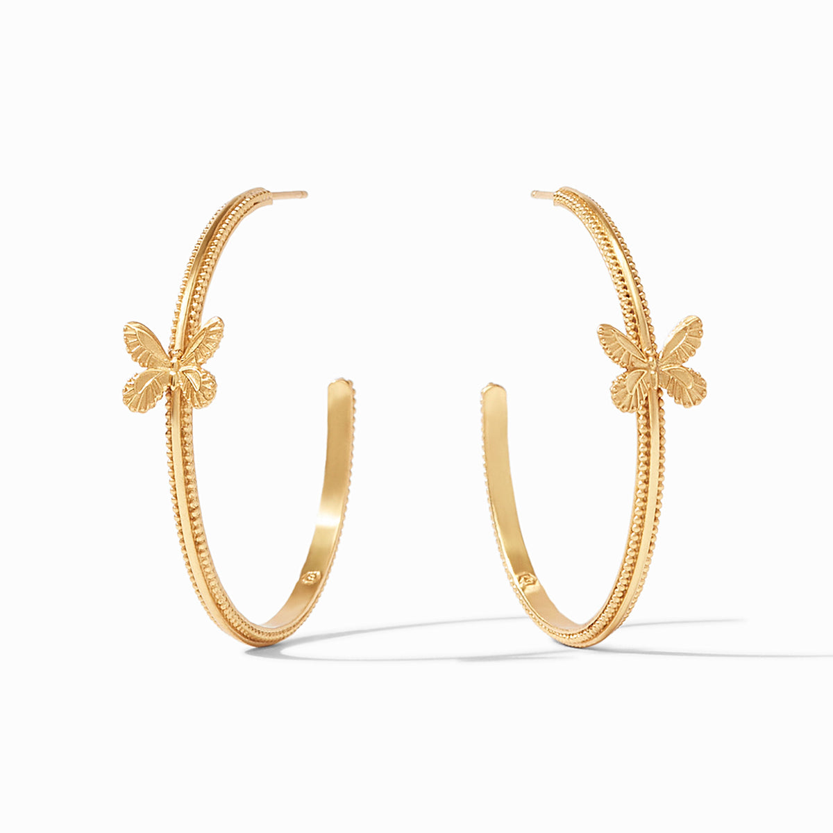 Julie Vos Butterfly Hoop, Gold