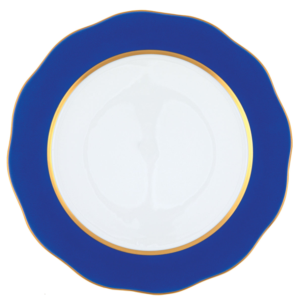 Silk Ribbon Charger, Cobalt Blue