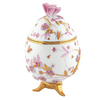 Egg with Flowers- Blue — Raspberry