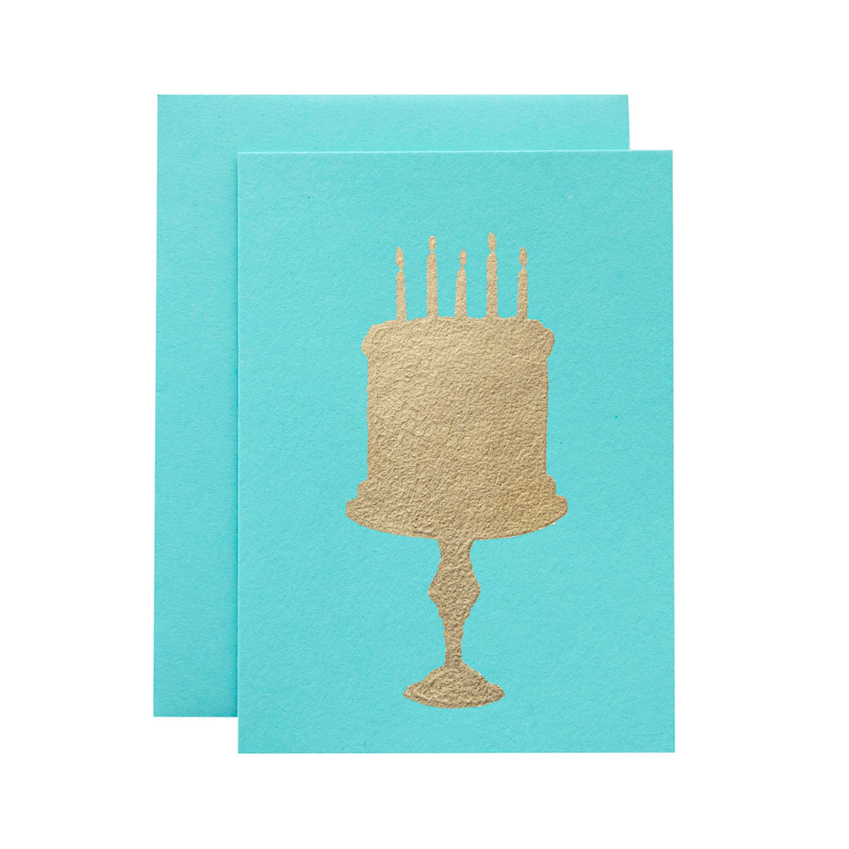 Blue Birthday Cake Card