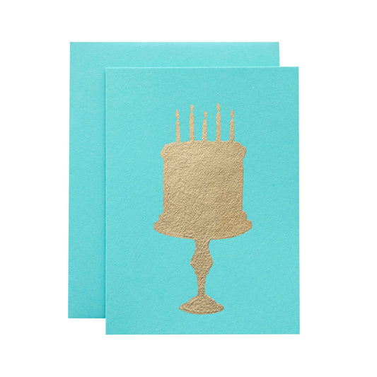 Blue Birthday Cake Card
