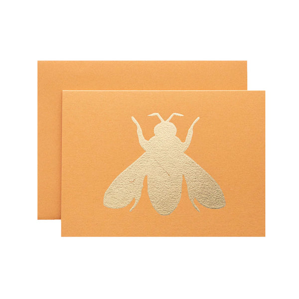 Orange Bee Card