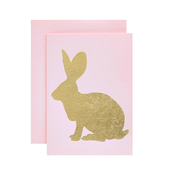 Light Pink Bunny Card