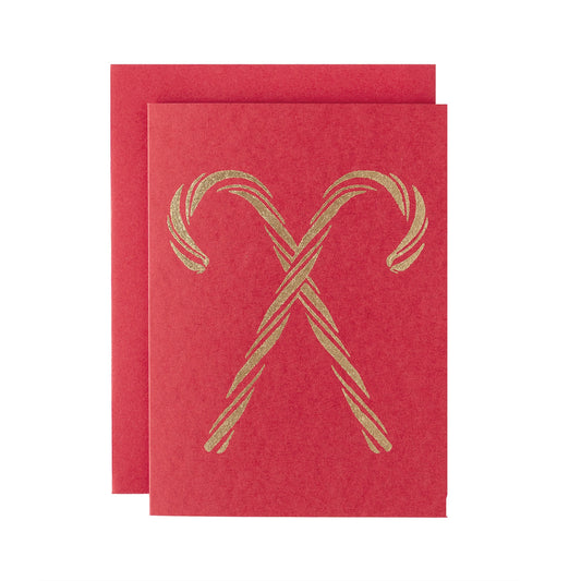 Red Candy Canes Card