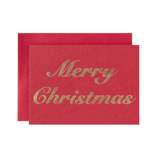 Red Merry Christmas Card
