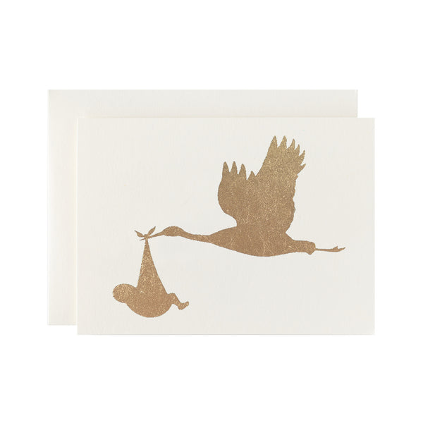 Ivory Stork Card
