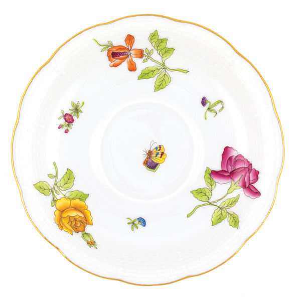 Antique Iris Tea Saucer, Motif 2