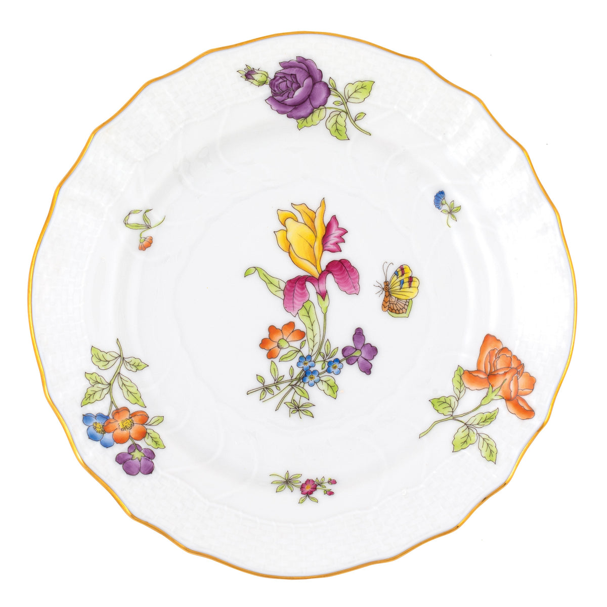 Antique Iris Bread and Butter Plate, Motif 2