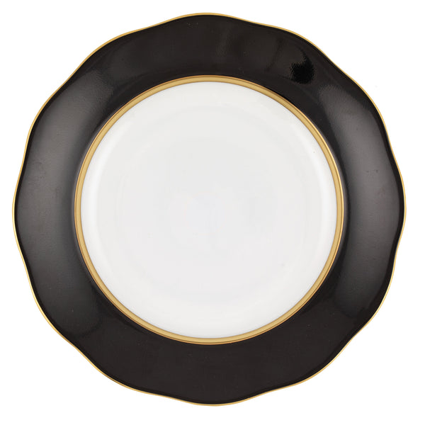 Silk Ribbon Dessert Plate, Black