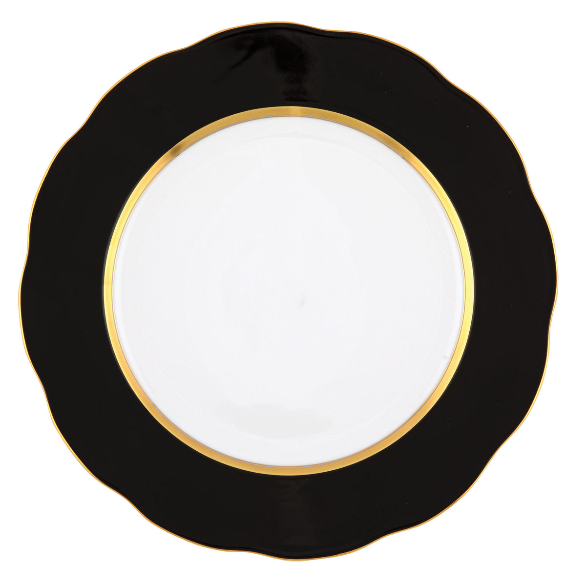 Silk Ribbon Service Plate, Black