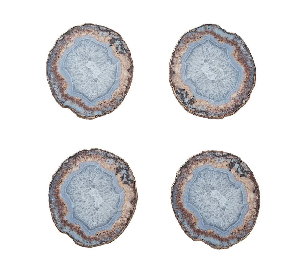 Strata Coasters in Beige/Taupe/Gray (set of 4)
