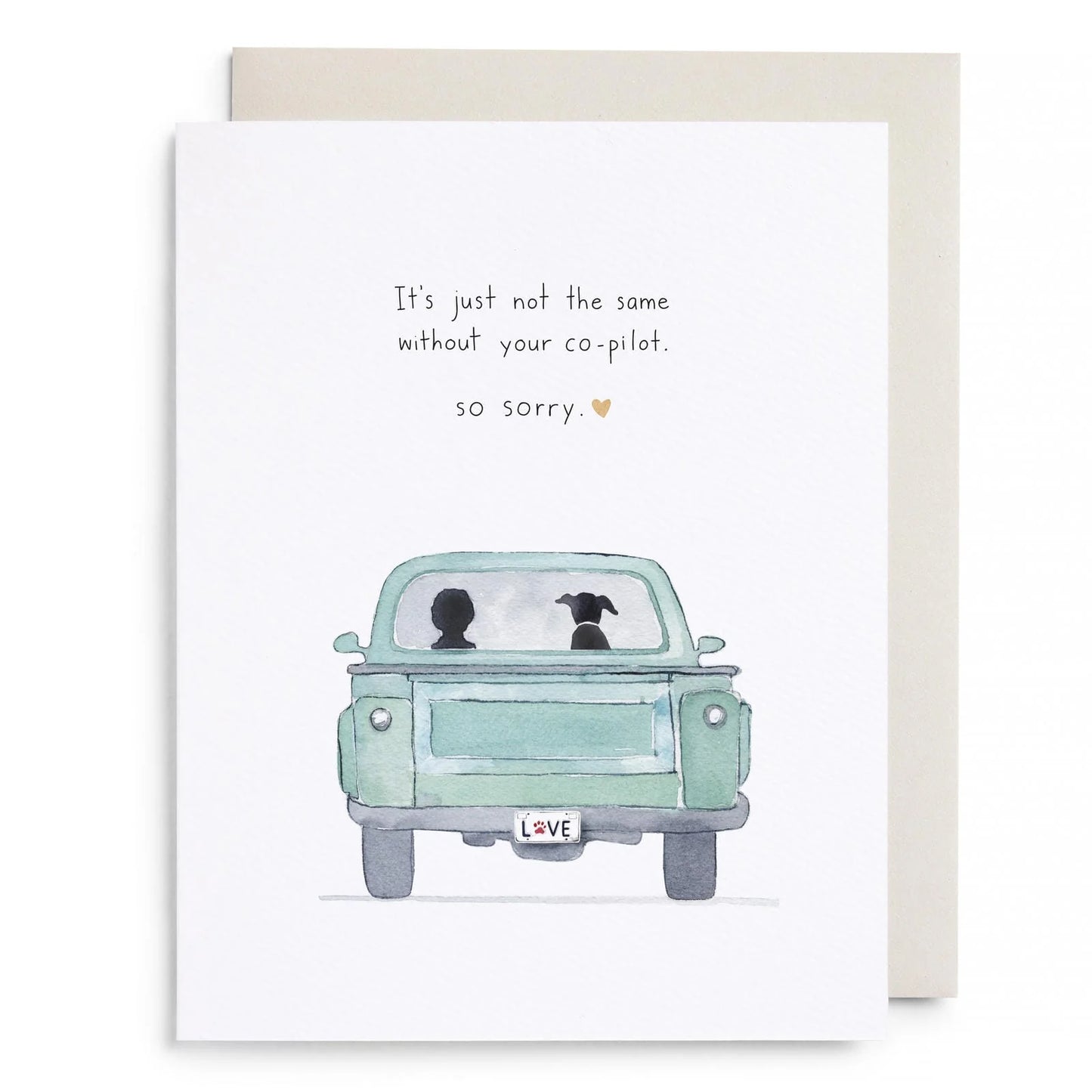 Co-Pilot Dog Greeting Card