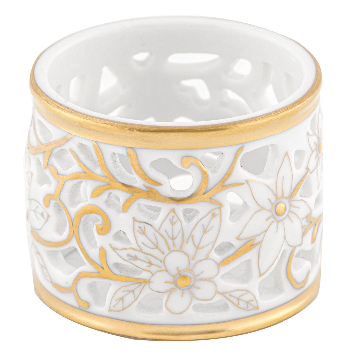 Pierced Napkin Ring — Gold