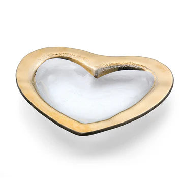 Gold Medium Heart Bowl