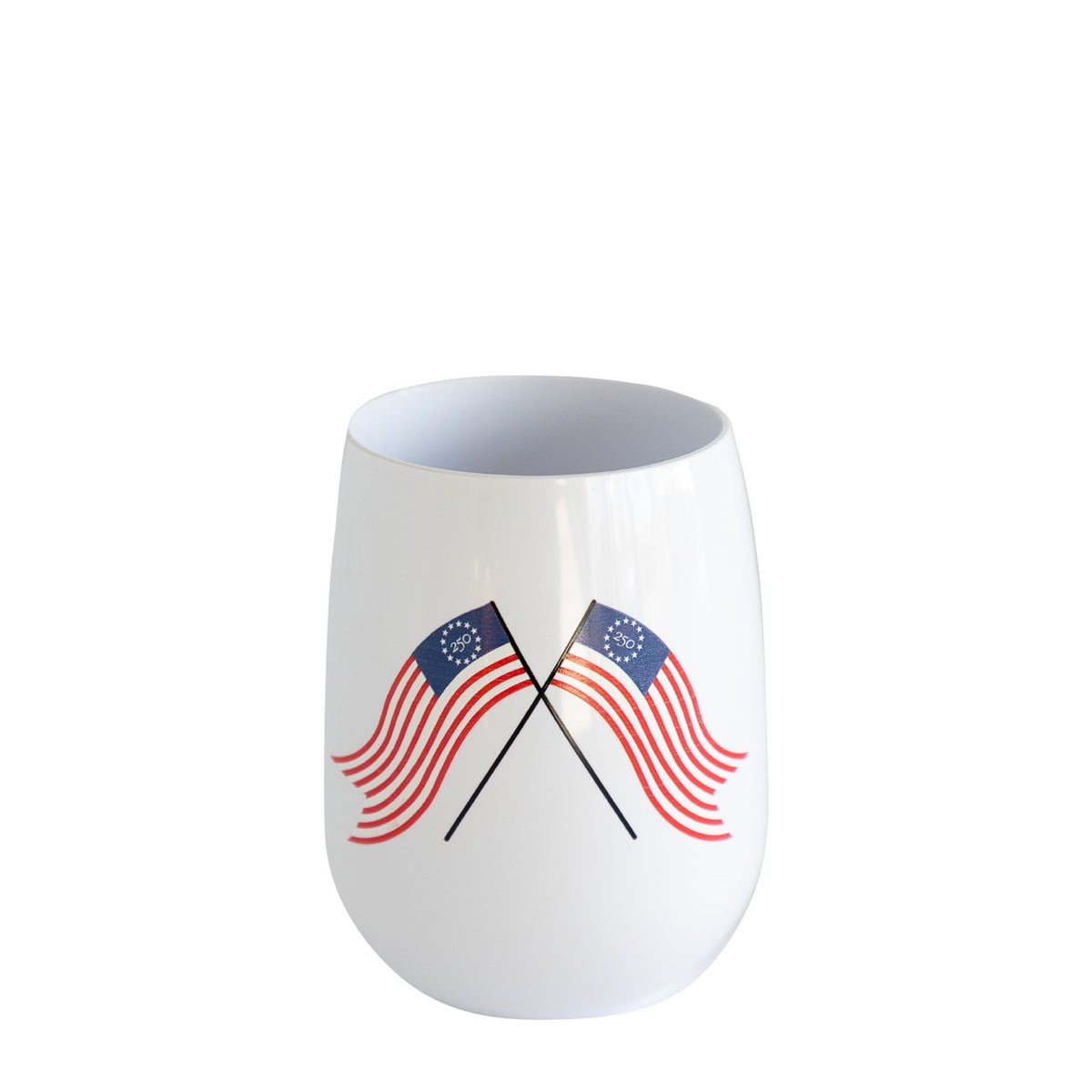 Star Spangled Stemless Wine Glass
