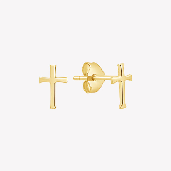 Cross Mini Stud Earring