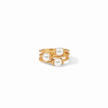 Pearl Calypso Trio Ring