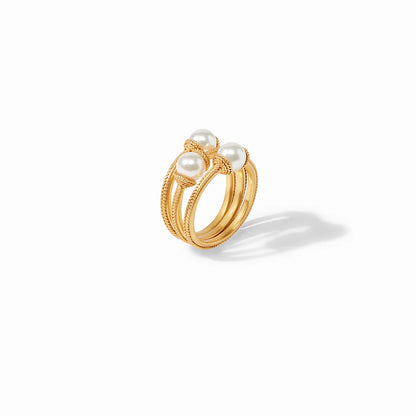 Pearl Calypso Trio Ring