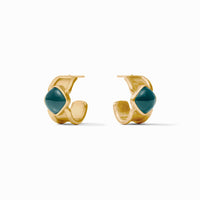 Julie Vos Camilla Stone Hoop, Iridescent Montana Blue