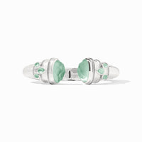 Julie Vos Sterling Cannes Cuff, Iridescent Aquamarine Blue