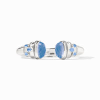 Julie Vos Sterling Cannes Cuff, Iridescent Chalcedony Blue