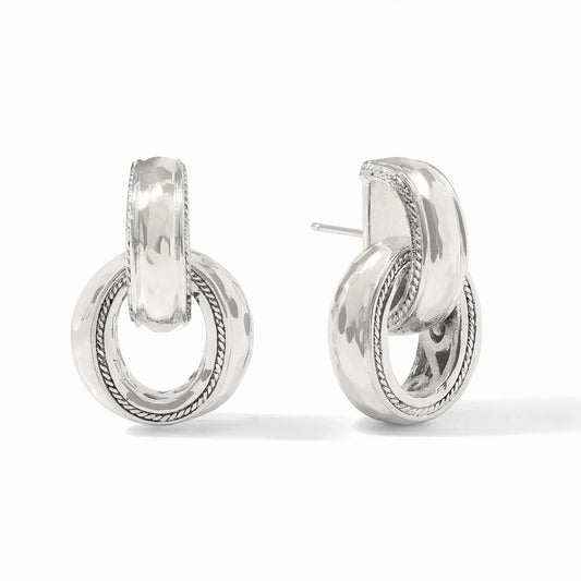 Sterling Cannes Doorknocker Earring
