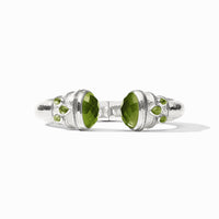 Julie Vos Sterling Cannes Cuff, Iridescent Palmetto Green