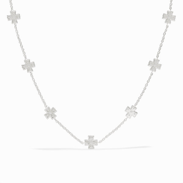 Sterling Malta Canterbury Delicate Station Necklace