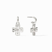 Julie Vos Sterling Malta Canterbury Hoop & Charm Earring