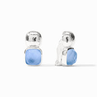 Julie Vos Sterling Catalina Clip, Iridescent Chalcedony Blue