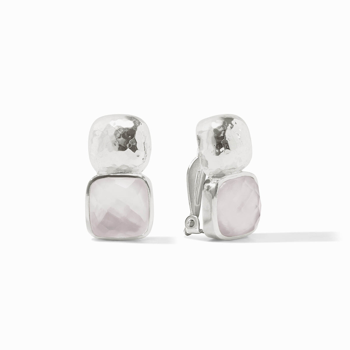 Julie Vos Sterling Catalina Clip, Iridescent Clear Crystal