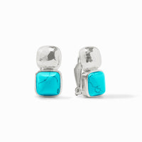 Julie Vos Sterling Catalina Clip, Turquoise Blue