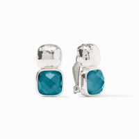 Julie Vos Sterling Catalina Clip, Iridescent Montana Blue