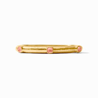 Julie Vos Catalina Stone Hinge Bangle, Iridescent Melon
