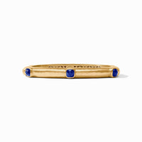 Julie Vos Catalina Stone Hinge Bangle, Iridescent Sapphire Blue