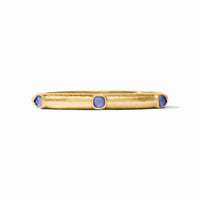 Julie Vos Catalina Stone Hinge Bangle, Iridescent Tanzanite Blue