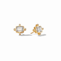 Clara Iridescent Clear Crystal Stud