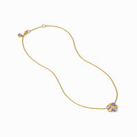Julie Vos Cobblestone Delicate Necklace, Blue Cat's Eye