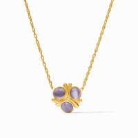 Julie Vos Cobblestone Delicate Necklace, Blue Cat's Eye
