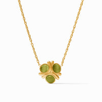 Julie Vos Cobblestone Delicate Necklace, Green Cat's Eye